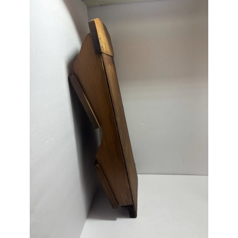 Vintage Wood, Wall Hanging Letter Holder, Office‎ MAIL HOLDER Junk Mail